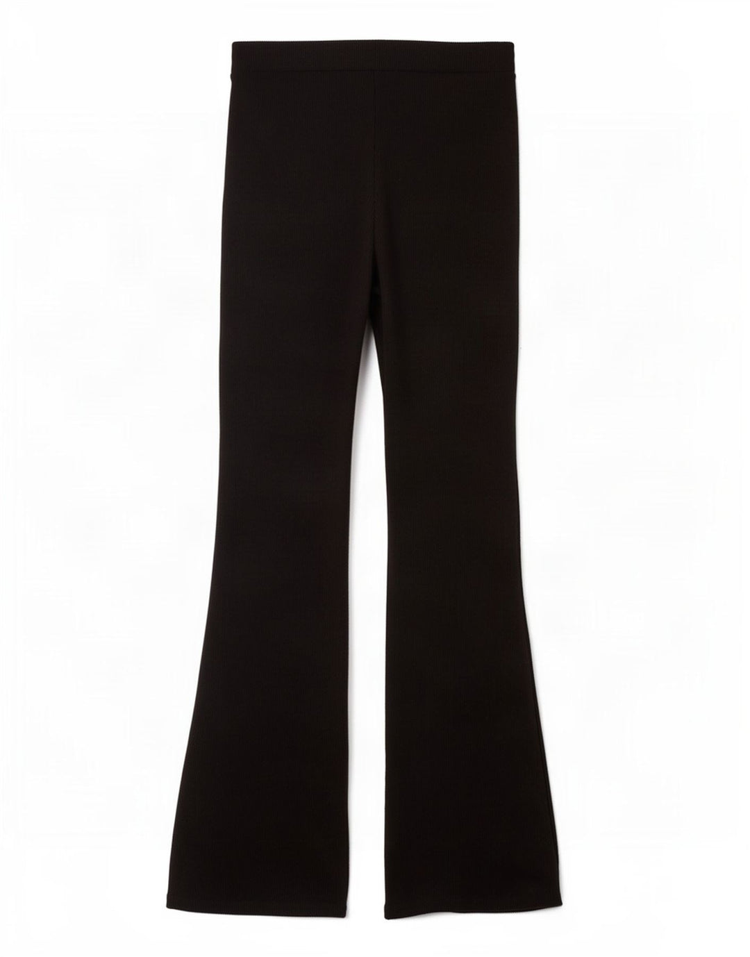 Zara Pantalon de survêtement évasé pour femme UK 12 Medium Noir Polyester