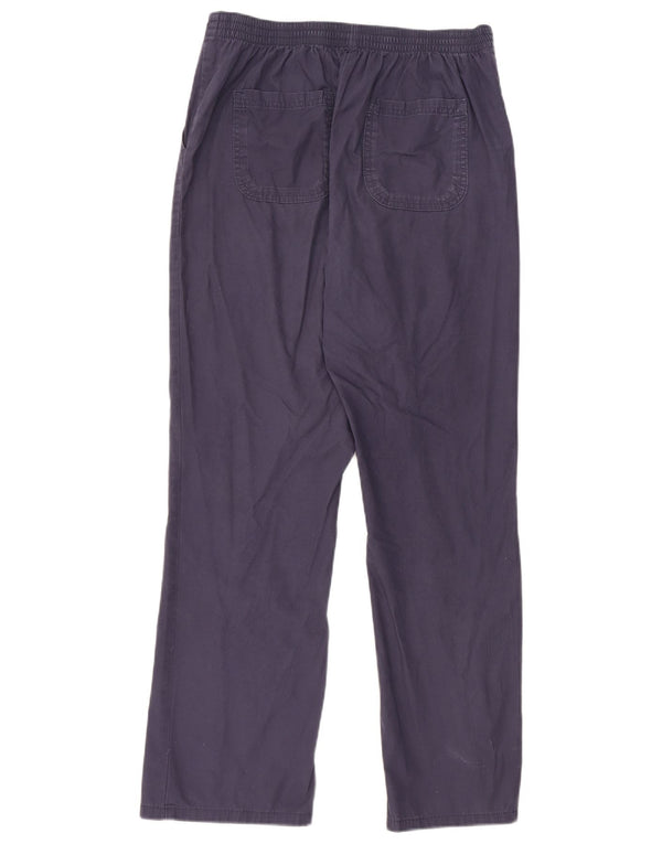 Marks & Spencer Pantalon Chino Femme UK 10 Small W13 L28 Bleu Marine