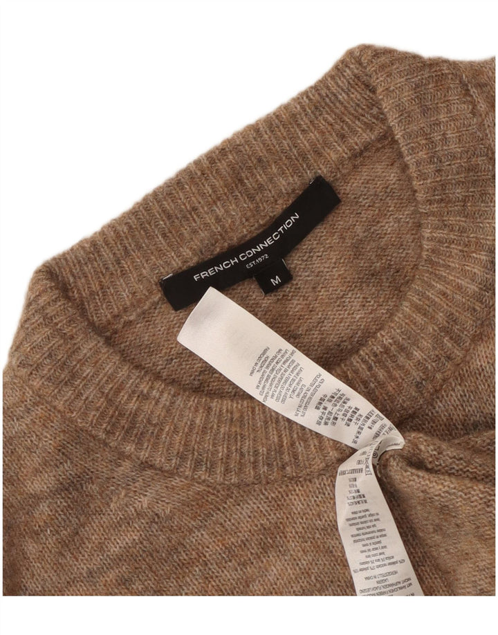 French Connection Pull à col rond pour femme UK 14 Marron moyen