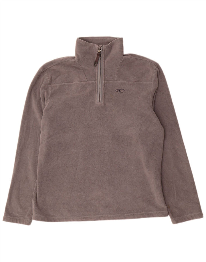 O'Neill Pull Polaire Col Zippé Homme Gris Moyen Polyester