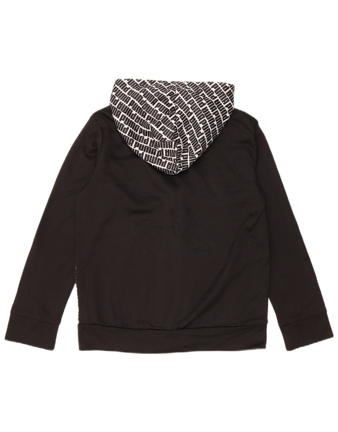 PUMA Sweat à capuche graphique zippé pour garçon 10-11 ans Noir moyen Polyester