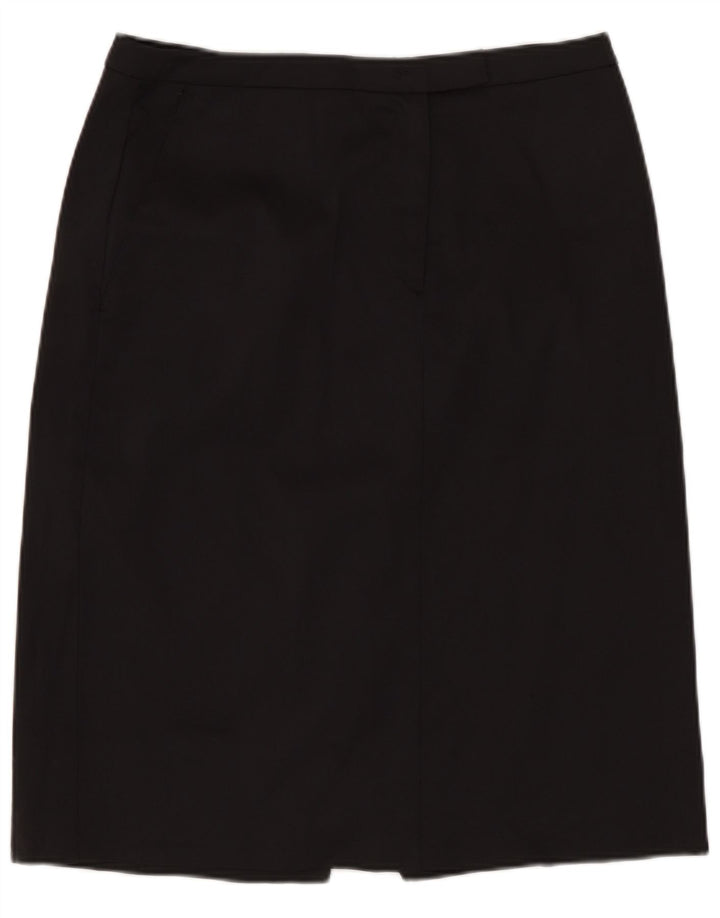 Stefanel Jupe crayon Femme IT 42 Medium W28 Noir Polyamide