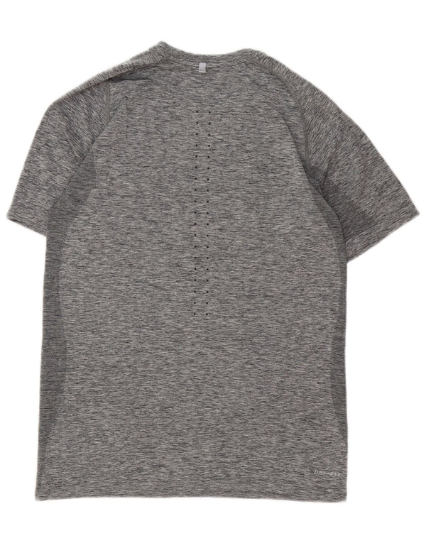 Nike T-shirt Dri Fit pour femme UK 14 Gris moyen moucheté