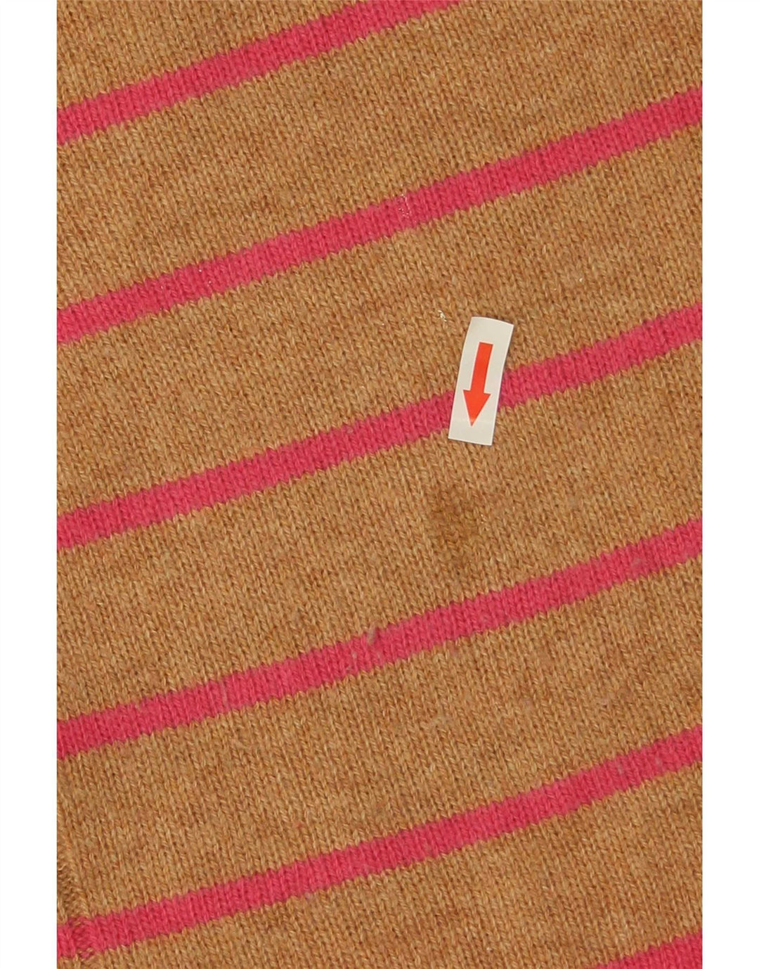 Marks & Spencer Pull ras du cou pour femme UK 8 Small Beige Rayé