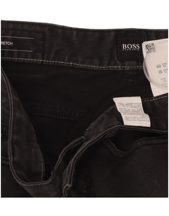 HUGO BOSS Jean Slim Delaware Femme W34 L32 Coton Noir