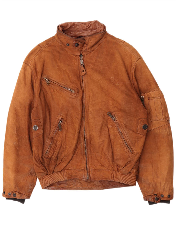 Dainese Veste en cuir coupe ample pour homme IT 50 Cuir marron moyen