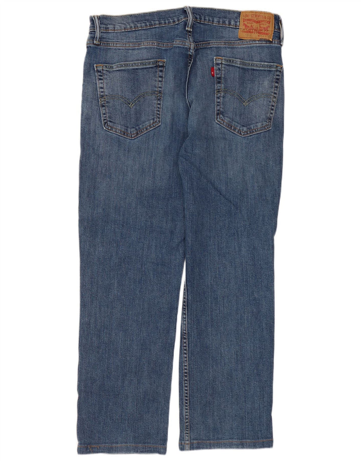 LEVI'S Jean droit 514 effet vieilli W34 L27 homme bleu coton