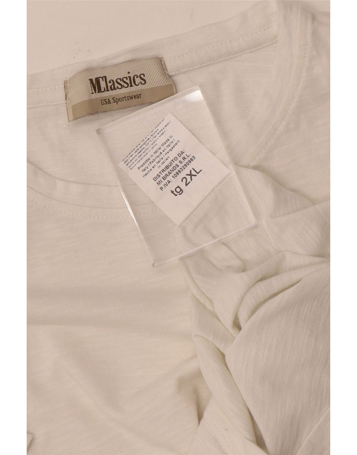 Marlboro Classics T-Shirt Homme Haut 2XL Coton Blanc