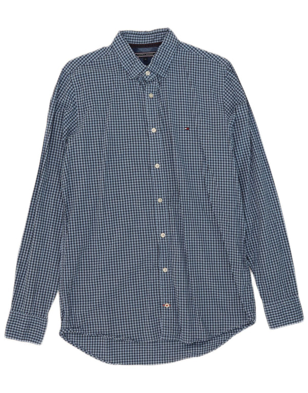 Tommy Hilfiger Chemise Slim Fit Homme Bleu Moyen Vichy Coton