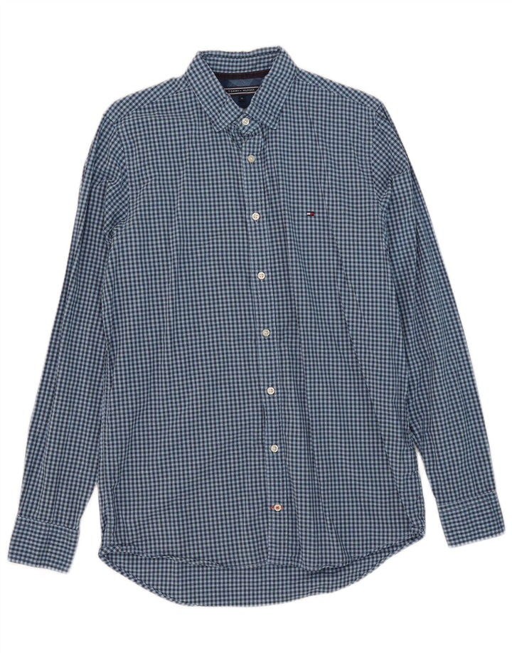 Tommy Hilfiger Chemise Slim Fit Homme Bleu Moyen Vichy Coton