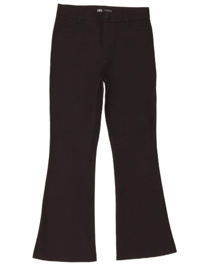 Zara Pantalon décontracté évasé pour femme Medium W28 L29 Noir