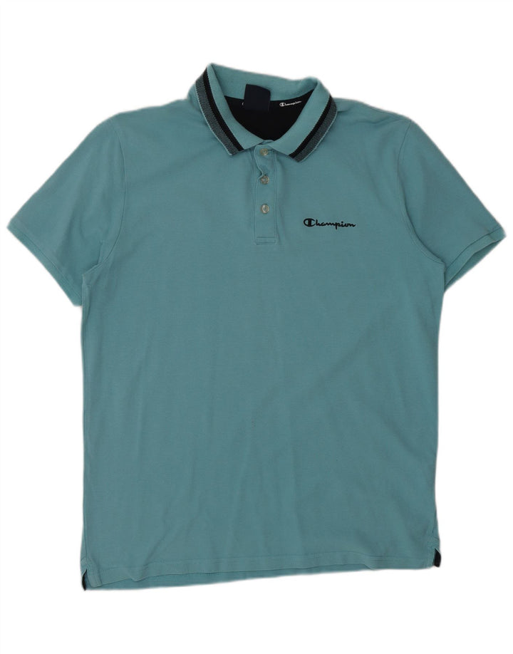 CHAMPION Polo Homme Grand Bleu Coton