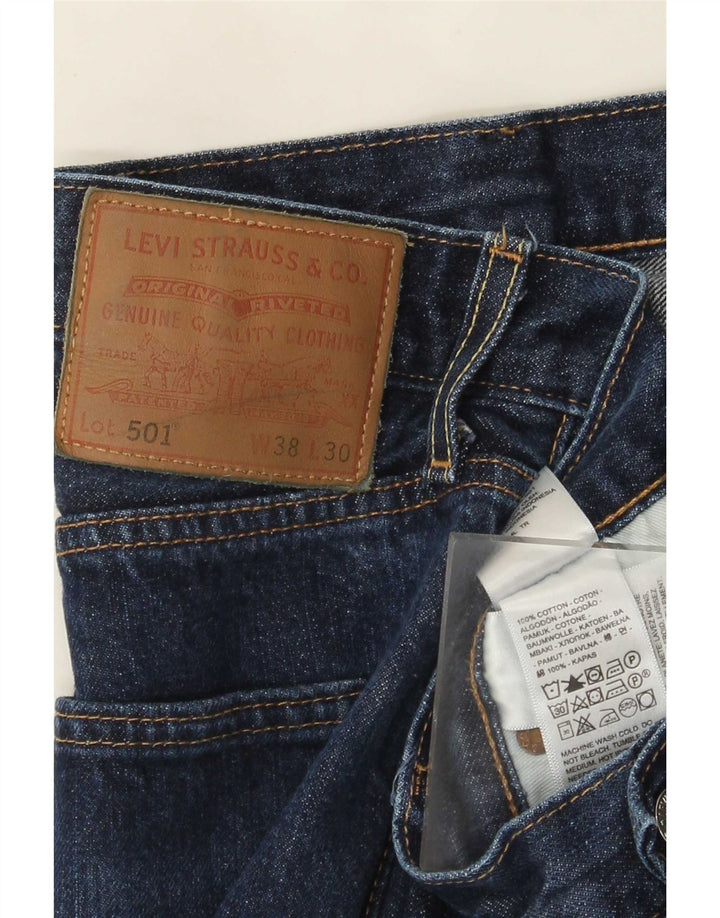 Levi's Jean Droit 501 Homme Bleu Marine W38 L30 Coton