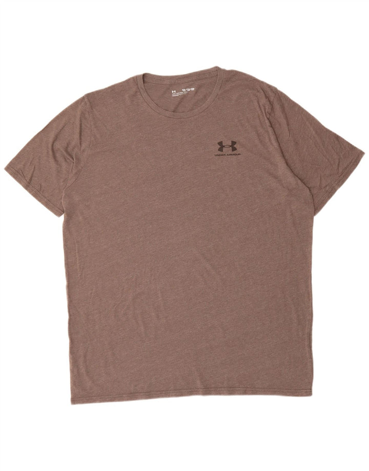 UNDER ARMOUR Mens Tall T-Shirt Top 2XL Grey