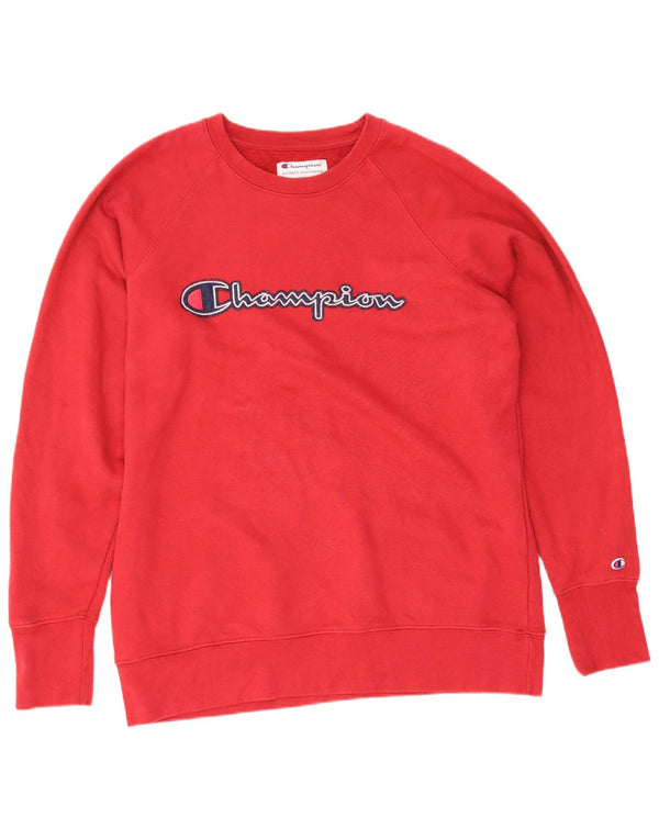 Champion Sweat-Shirt Graphic Regular Fit Homme Rouge Moyen Coton