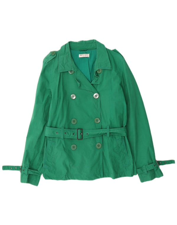 Marks & Spencer Trench court pour femme UK 12 coton vert moyen