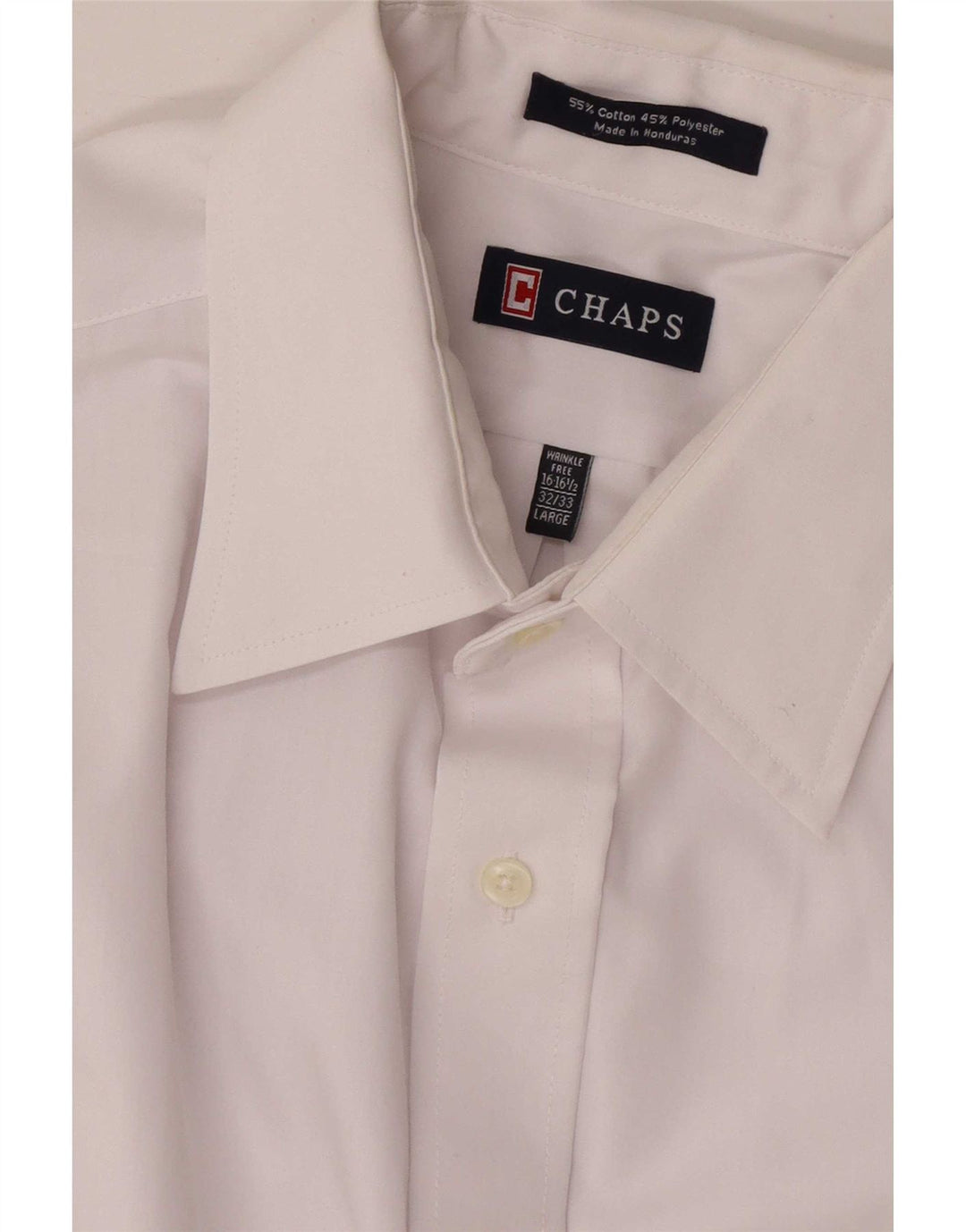 Chaps Chemise Homme Taille 16 1/2 Grand Coton Blanc