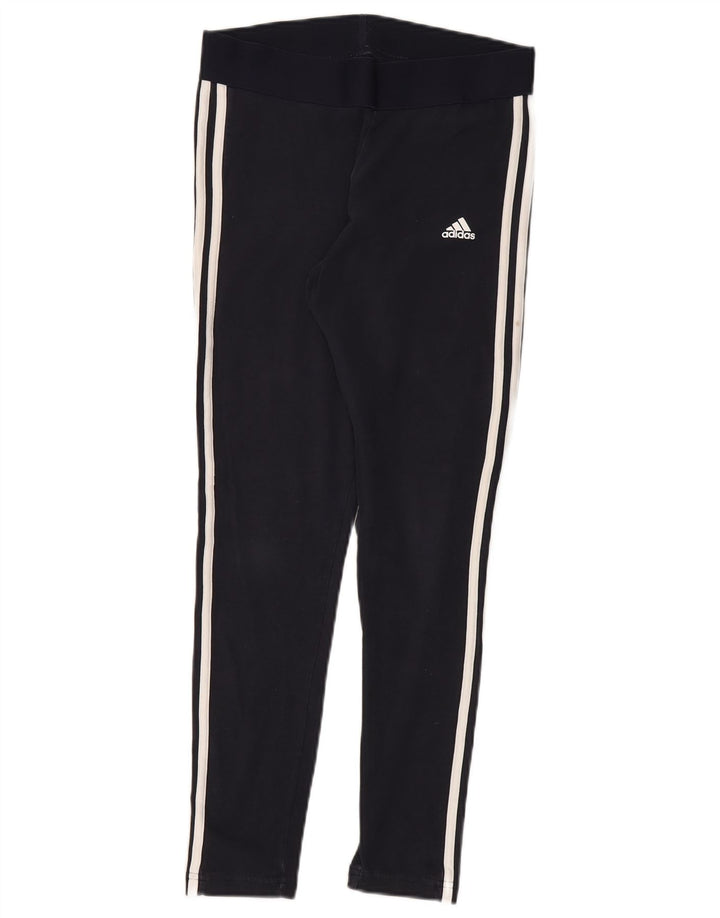 Adidas Legging coupe régulière pour femme UK 12/14 Noir moyen en coton