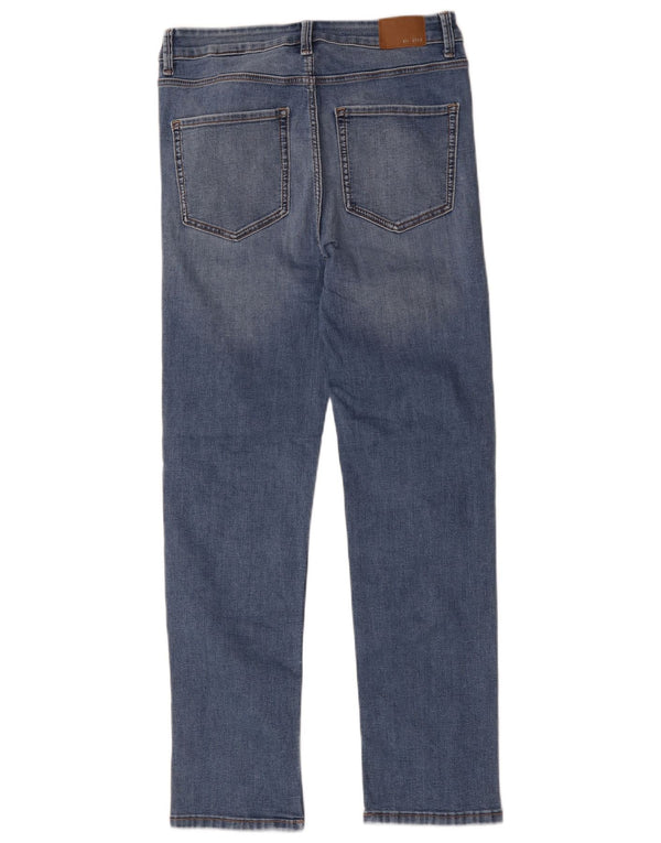 Marks & Spencer Jean droit Sienna pour femme UK 12 Medium W28 L28 Bleu