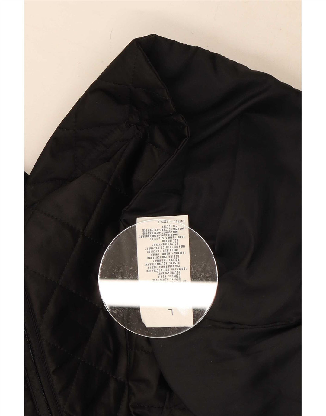 Benetton Gilet matelassé pour femme UK 16 Large Noir Polyamide
