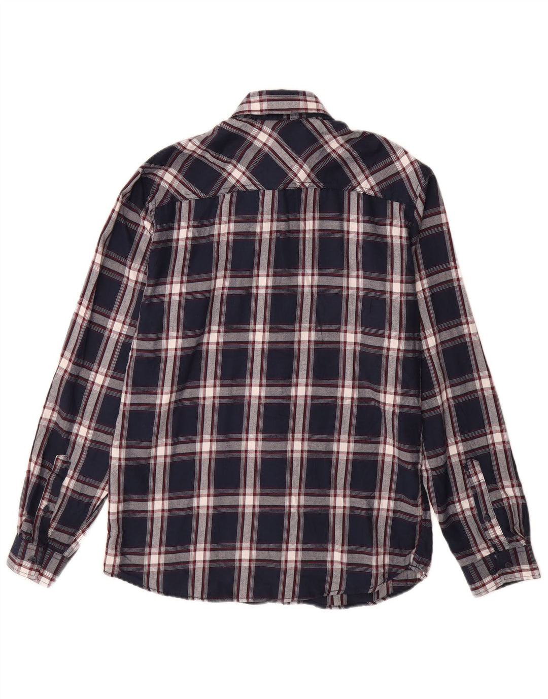 Jack & Jones Chemise Flanelle Homme Bleu Marine Moyen Carreaux Coton