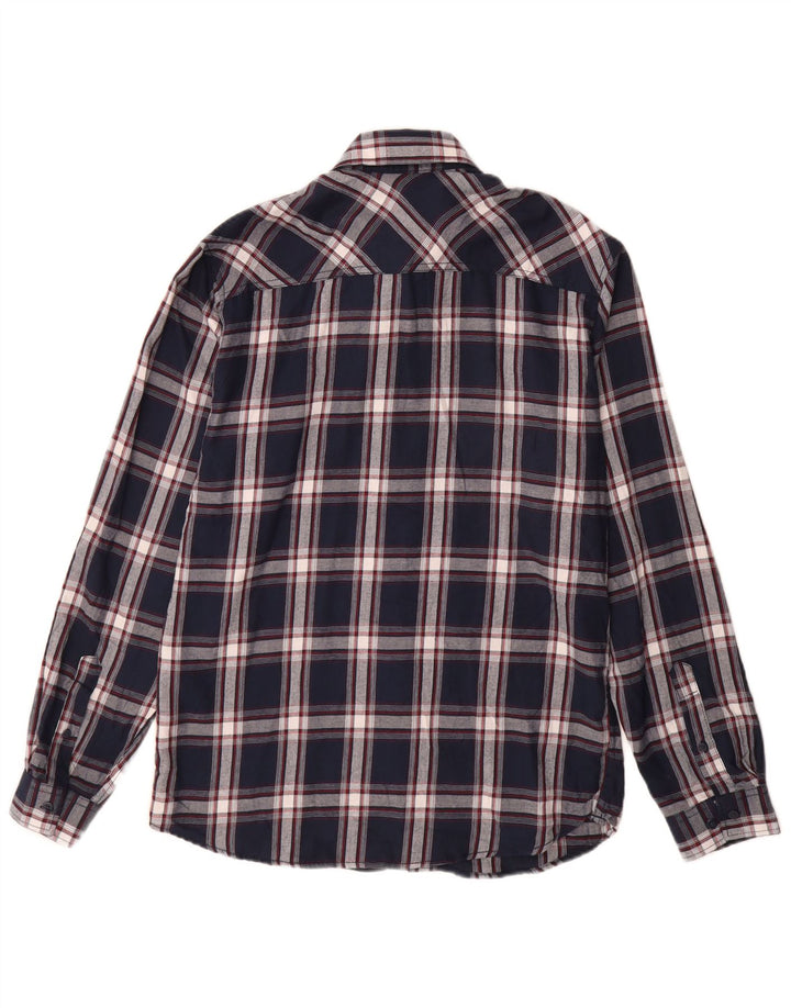 Jack & Jones Chemise Flanelle Homme Bleu Marine Moyen Carreaux Coton