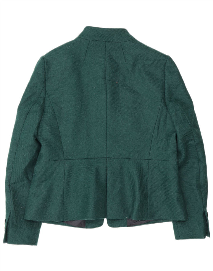 Hobbs Veste Blazer 5 Boutons Femme UK 14 Grande Laine Verte