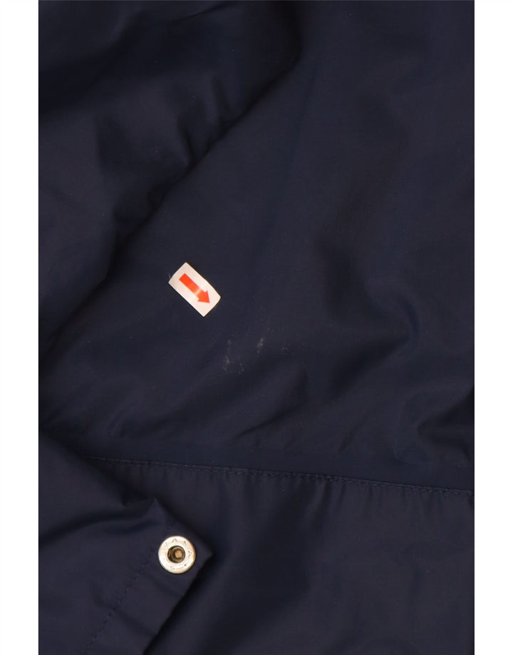 HELLY HANSEN Veste de pluie à capuche pour homme UK 42 XL Bleu marine Colourblock