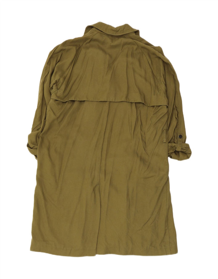 Topshop Trench-coat surdimensionné pour femme UK 12 Kaki Lyocell moyen
