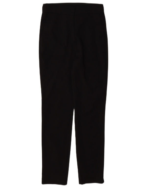 Zara Pantalon Capri Slim Fit Femme Petit W26 L22 Coton Noir
