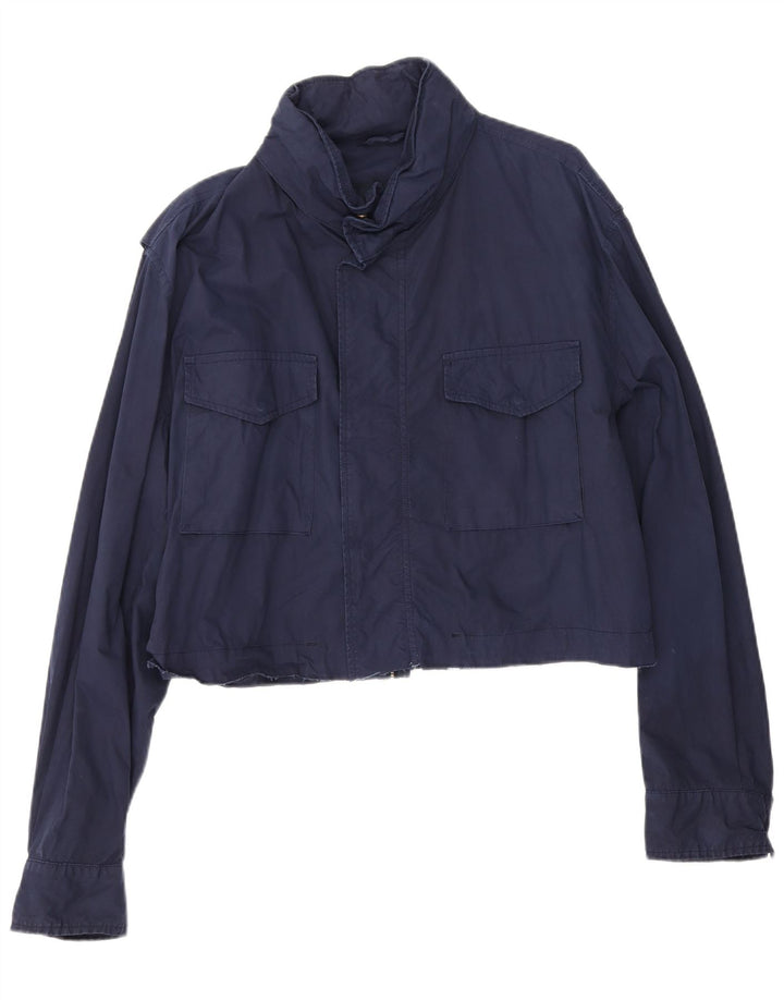 Marina Yachting Veste Bomber Courte Oversize Femme IT 50 XL Bleu Marine