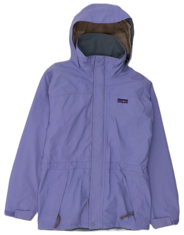 Patagonia Veste de pluie à capuche pour homme UK 34 XS Violet Polyester