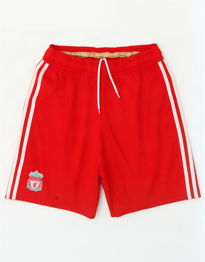 Adidas Short de sport Liverpool pour homme Petit Rouge Polyester