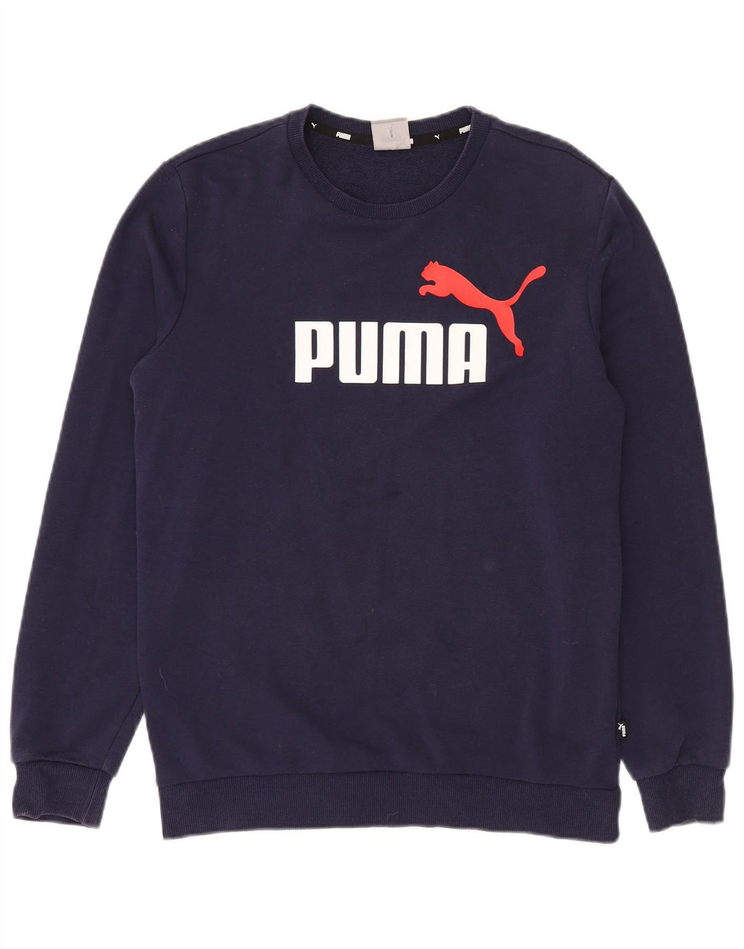 Adidas Sweat-shirt graphique pour homme en coton bleu marine Taille S