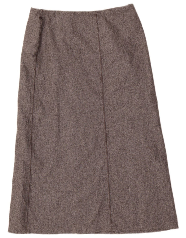 Marks & Spencer Jupe trapèze pour femme UK 16 Large W32 laine grise