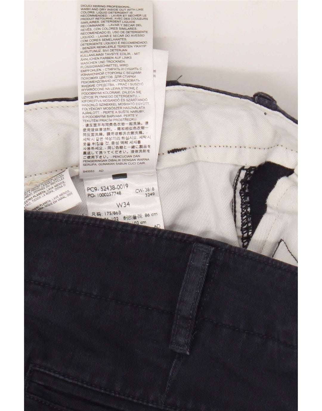 Levi's Short Chino Homme W34 Large Bleu Marine Coton