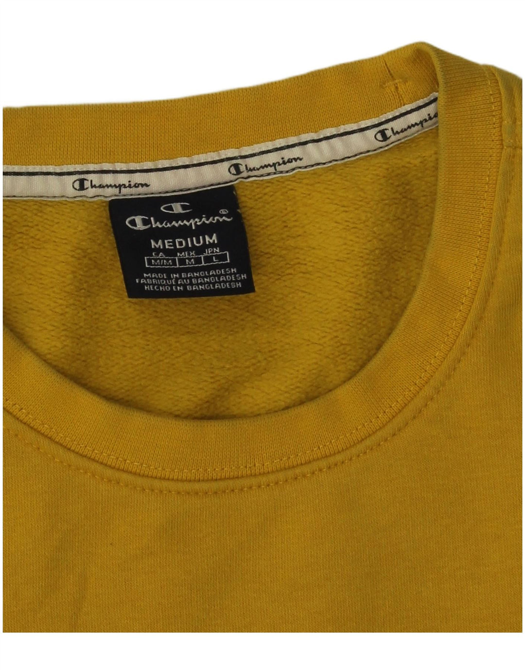 Champion Sweat-Shirt Graphique Homme Jaune Moyen Coton