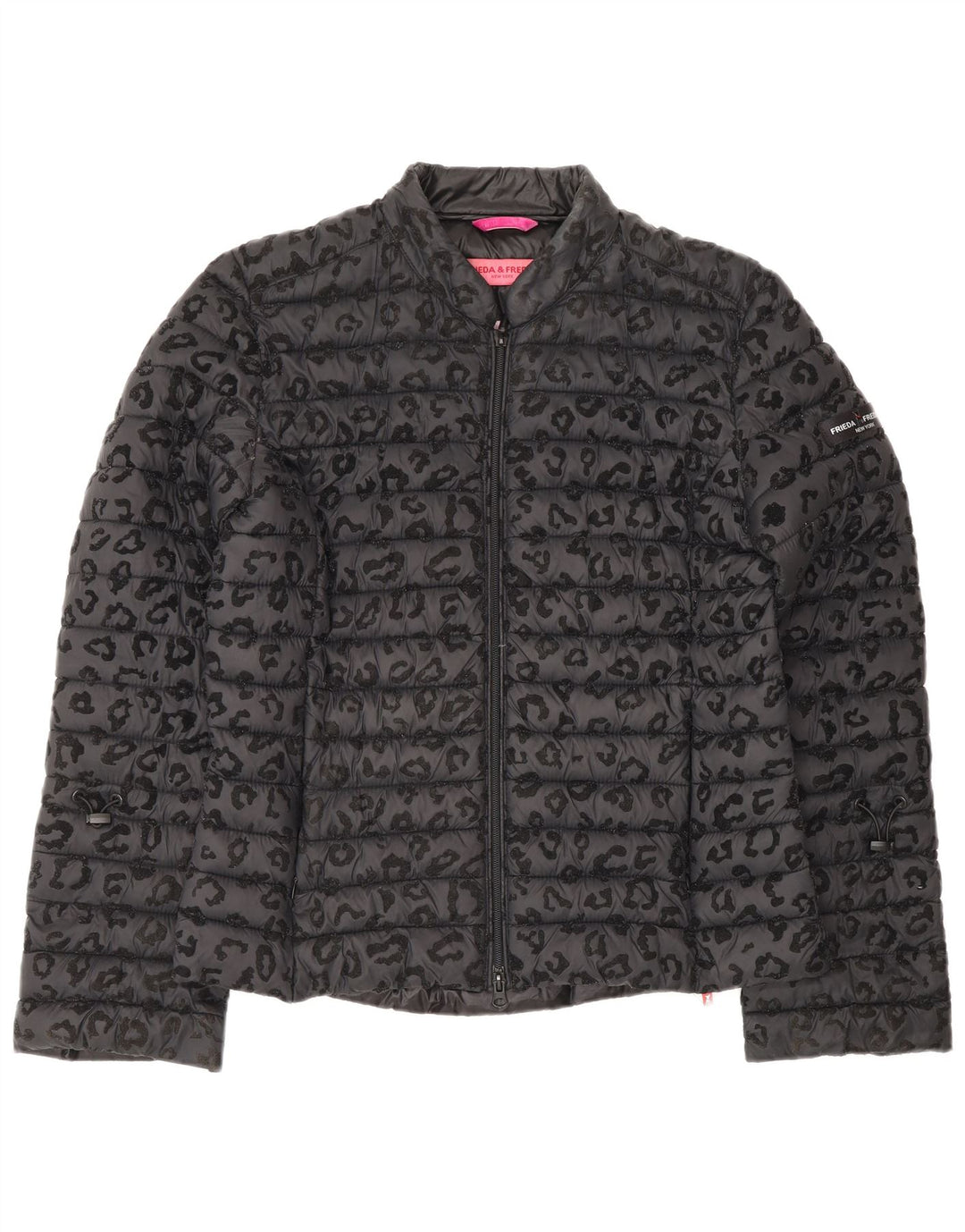 FRIEDA & FREDDIES Veste matelassée pour femme EU 40 Gris moyen imprimé animal