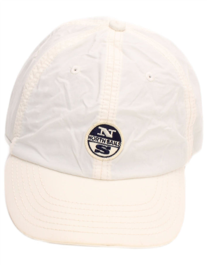Casquette de baseball graphique North Sails pour garçons 7-8 ans, blanc moyen, sport
