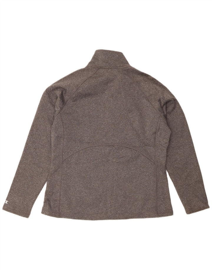 Champion Veste de survêtement pour femme UK 16 Large Gris Moucheté Polyester