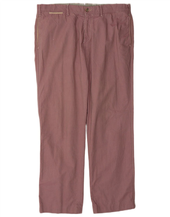 MASSIMO DUTTI Pantalon Chino Homme EU 44 Large W34 L31 Rose Classique