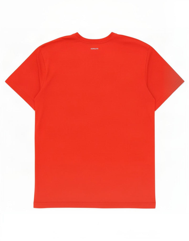 Adidas Hommes Climalite T-Shirt Haut Grand Rouge Polyester