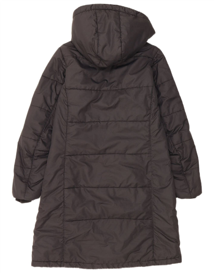 Jack Wolfskin Manteau rembourré à capuche pour femme UK 10 Petit Noir Polyester