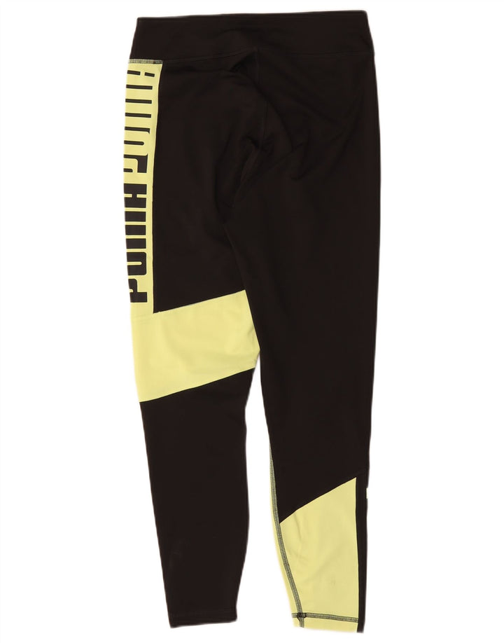 Puma Legging graphique pour femme UK 12 Nylon color block noir moyen