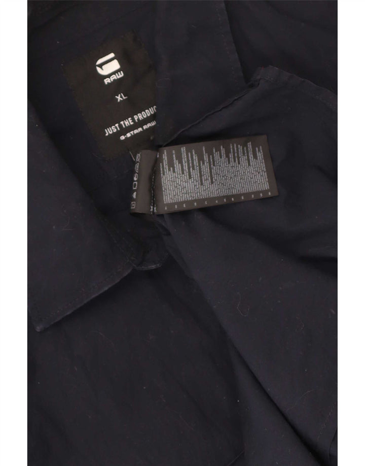 G-Star Chemise Homme XL Bleu Marine Coton