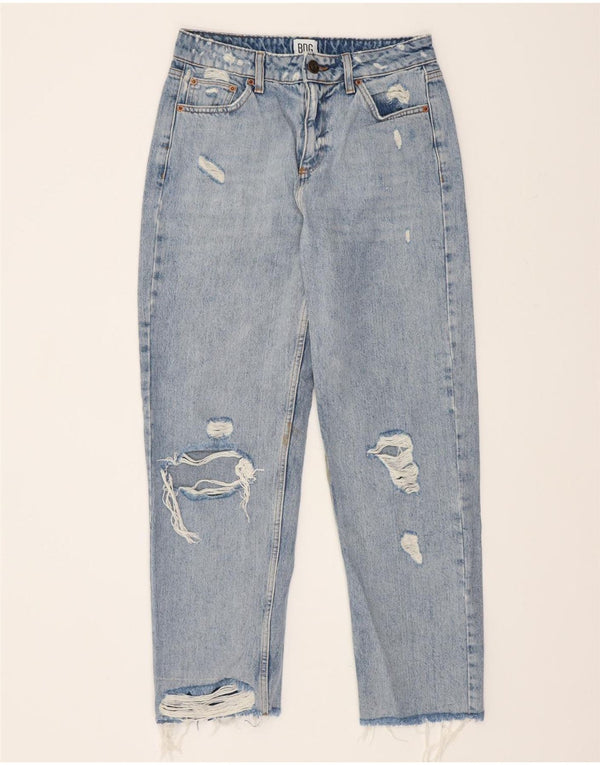 BDG Jean fuselé effet vieilli W28 L27 en coton bleu pour femme