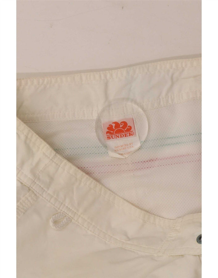 Sundek Short de bain homme nylon blanc moyen
