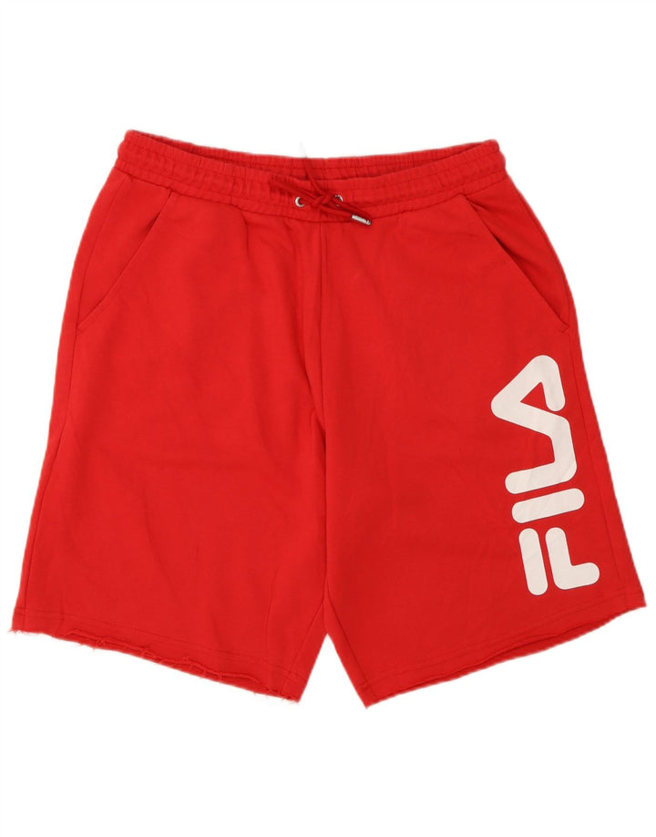 Fila Short Graphic Sport Homme Rouge Moyen Coton