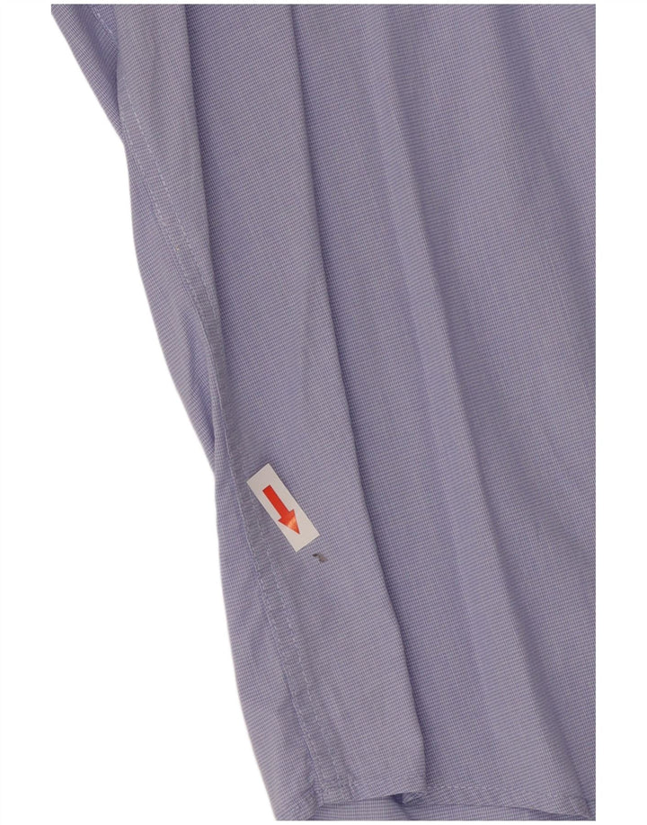 Dack's Chemise Slim Fit Homme Bleu Moyen Pied-de-Poule