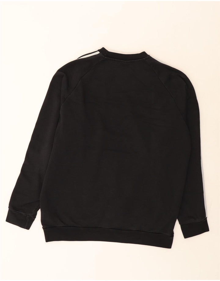 Adidas Sweat-shirt pour homme en coton noir Taille L